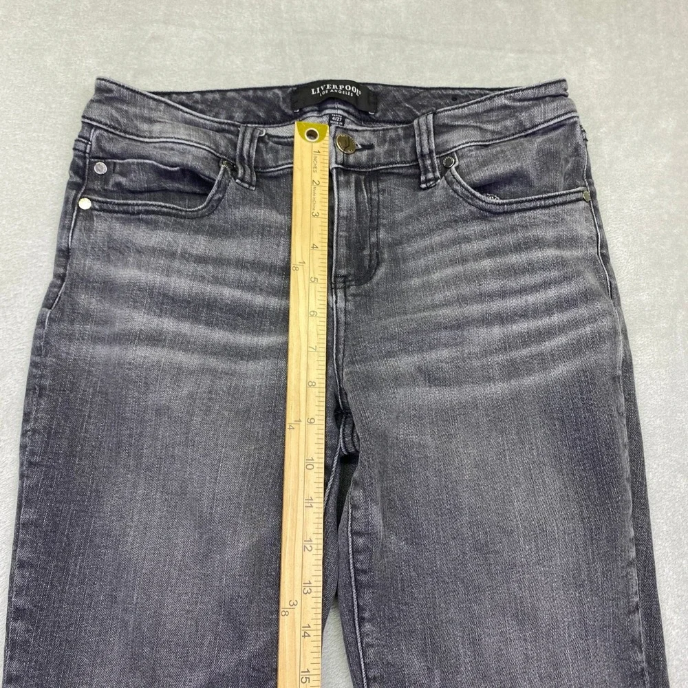 Liverpool Los Angeles Eco Logical Petite Straight‎ Leg Jeans Faded Black 4/27P